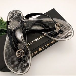 bebe Logo Flip-Flops